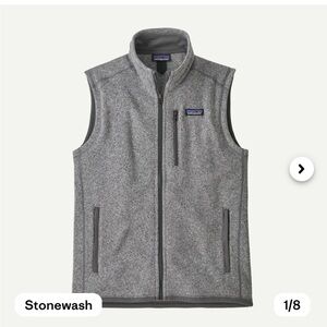 Patagonia Men's Better Sweater full zip Vest in heather grey - L